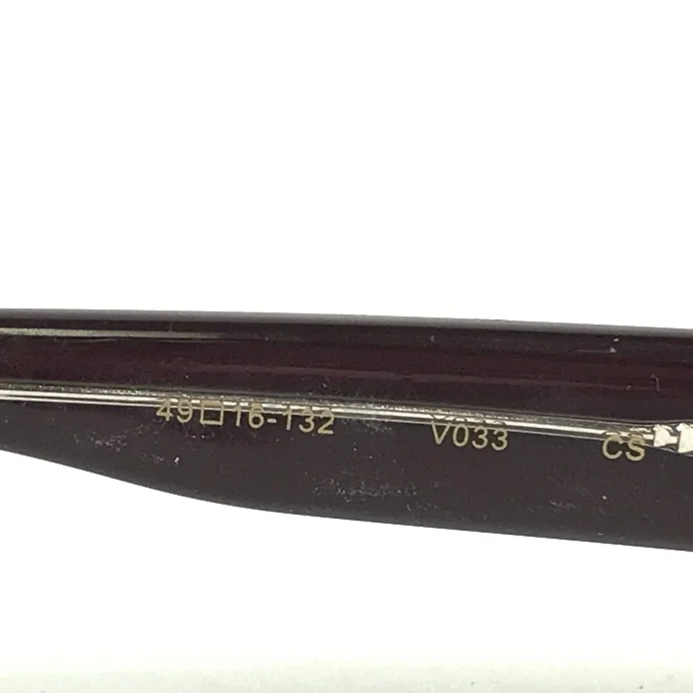 Vera Wang Eyeglasses Frames V033 CS Brown Rectangular Cat Eye Full Rim 49-16-132